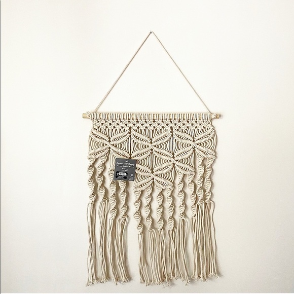 Boho Macrame Wall Hanging Tapestry Woven Decor NEW - Picture 1 of 7